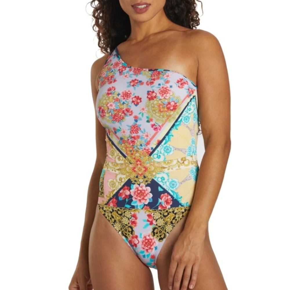 **HP** Nwt Johnny Was Raina One Shoulder Swimsuit